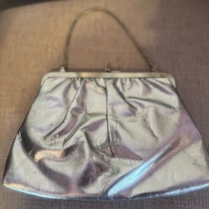 Elegant Silver Women's Handbag